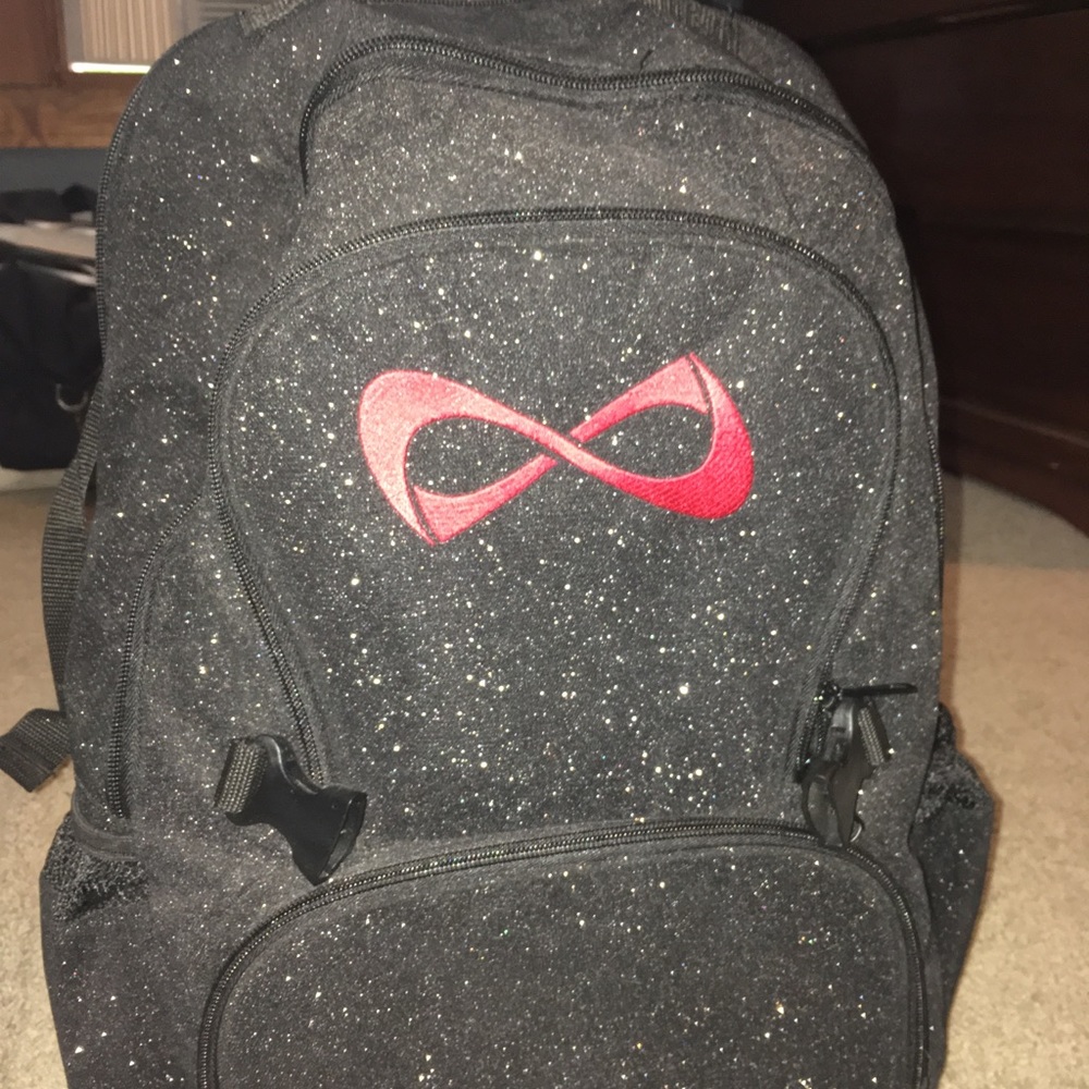 Nfinity Black Sparkly Cheer backpack!